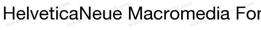 HelveticaNeue Macromedia Fontograph字体转换